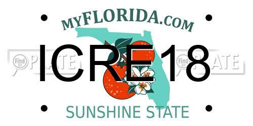 ICRE18 Florida License Plate