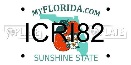 ICRI82 Florida License Plate