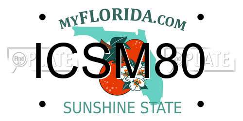 ICSM80 Florida License Plate