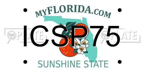 ICSP75 Florida License Plate