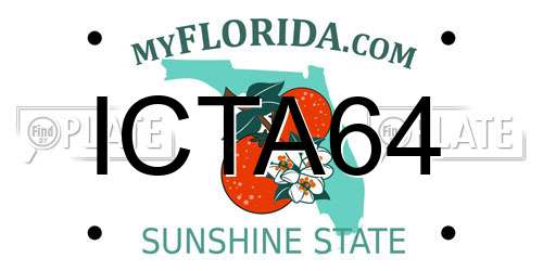 ICTA64 Florida License Plate