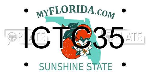 ICTC35 Florida License Plate