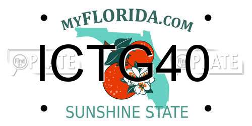 ICTG40 Florida License Plate