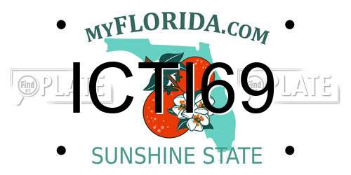 ICTI69 Florida License Plate