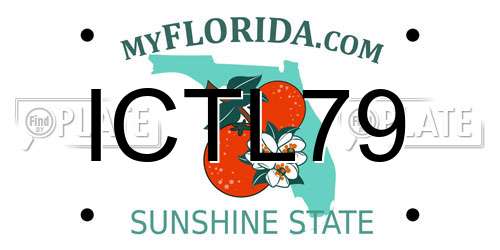 ICTL79 Florida License Plate