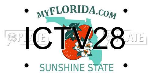 ICTV28 Florida License Plate