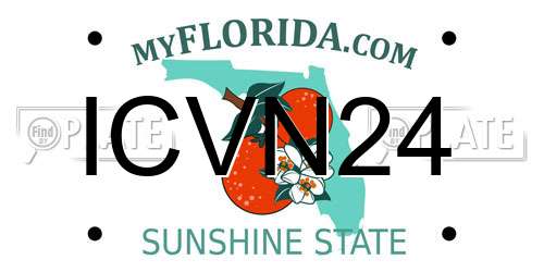 ICVN24 Florida License Plate