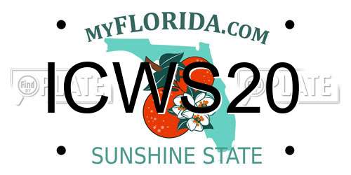 ICWS20 Florida License Plate