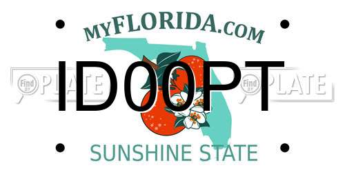 ID00PT Florida License Plate