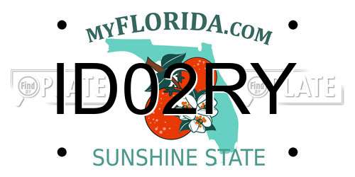 ID02RY Florida License Plate