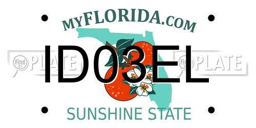 ID03EL Florida License Plate
