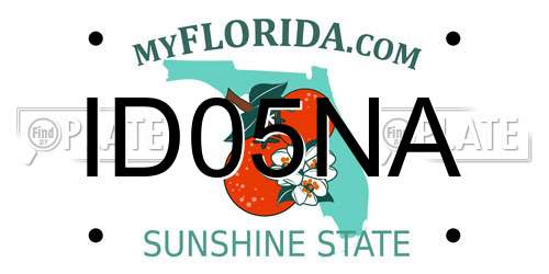 ID05NA Florida License Plate