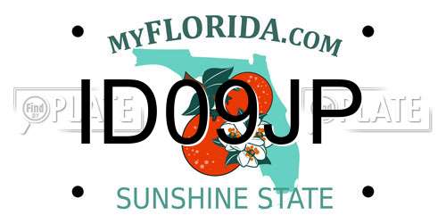 ID09JP Florida License Plate