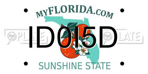 ID0I5D Florida License Plate