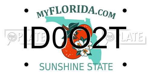 ID0O2T Florida License Plate