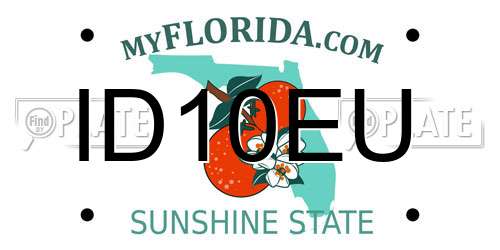 ID10EU Florida License Plate