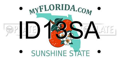 ID13SA Florida License Plate