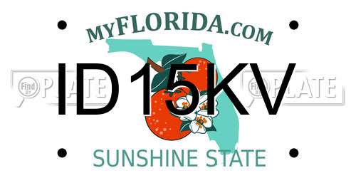 ID15KV Florida License Plate