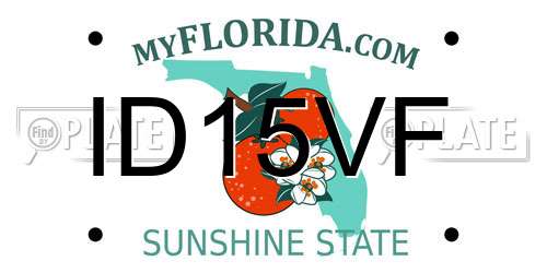 ID15VF Florida License Plate