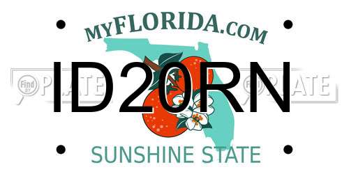 ID20RN Florida License Plate