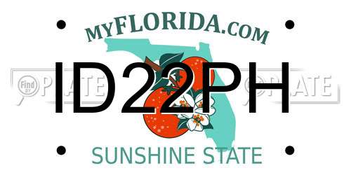 ID22PH Florida License Plate