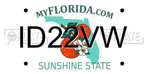 ID22VW Florida License Plate