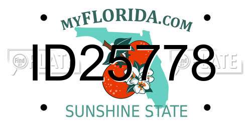 ID25778 Florida License Plate