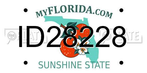ID28228 Florida License Plate