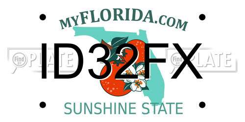 ID32FX Florida License Plate