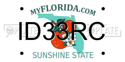 ID33RC Florida License Plate