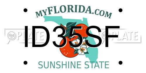 ID35SF Florida License Plate