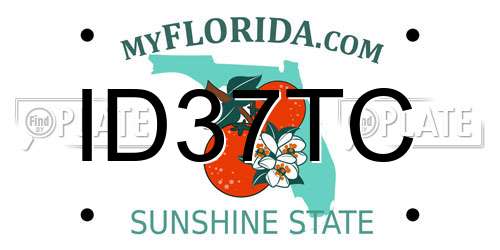 ID37TC Florida License Plate