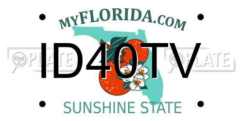 ID40TV Florida License Plate