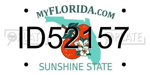 ID52157 Florida License Plate