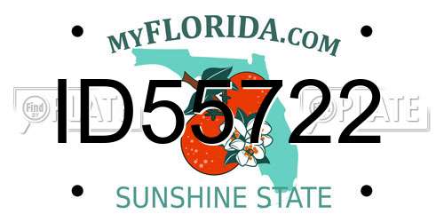 ID55722 Florida License Plate