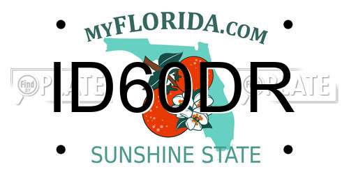 ID60DR Florida License Plate