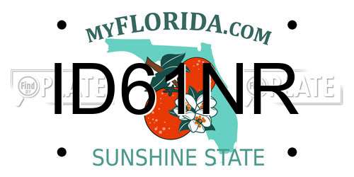 ID61NR Florida License Plate