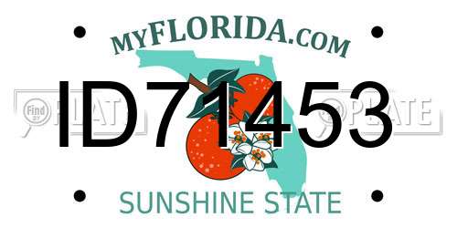 ID71453 Florida License Plate
