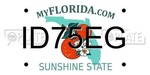 ID75EG Florida License Plate