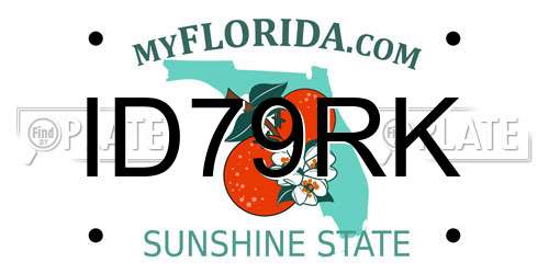 ID79RK Florida License Plate