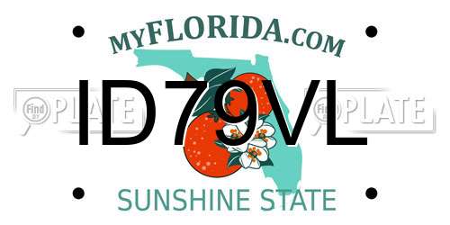 ID79VL Florida License Plate