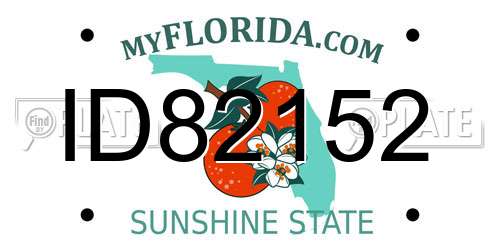 ID82152 Florida License Plate