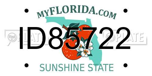 ID85722 Florida License Plate