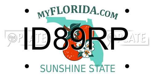 ID89RP Florida License Plate