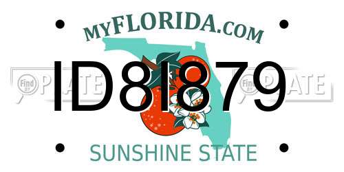 ID8I879 Florida License Plate