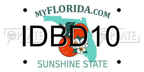 IDBD10 Florida License Plate