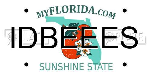 IDBEEES Florida License Plate