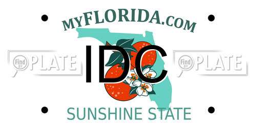 IDC Florida License Plate
