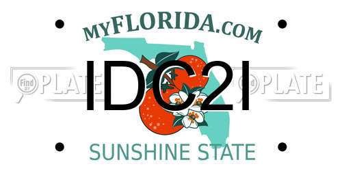 IDC2I Florida License Plate