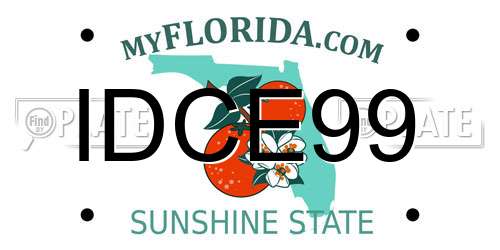 IDCE99 Florida License Plate